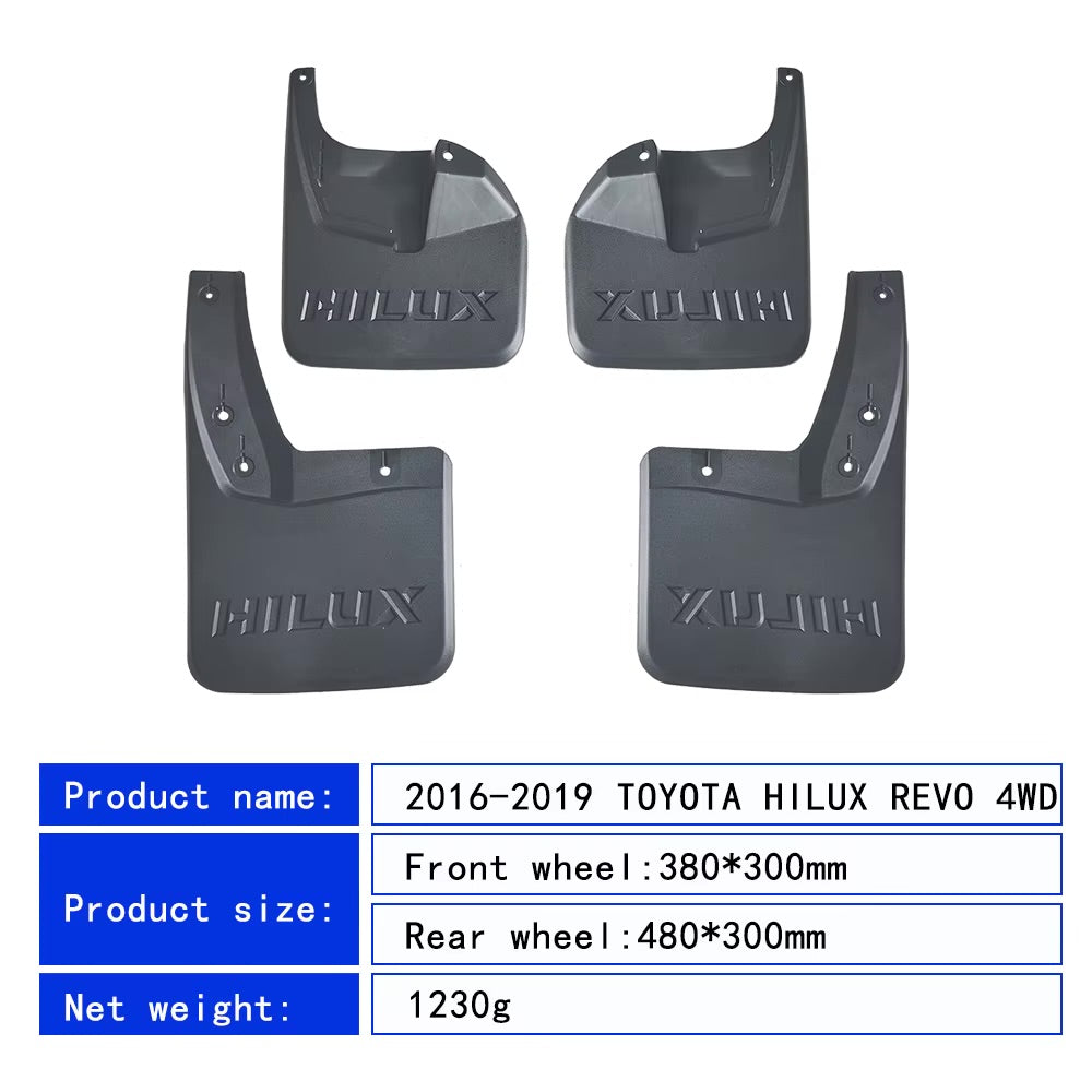 Toyota Hilux Mudflaps 2016-2023