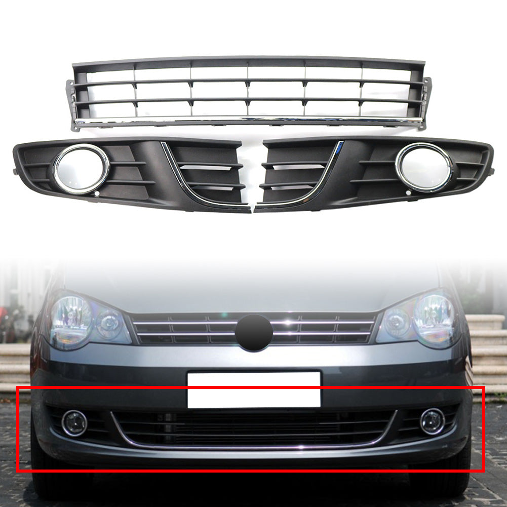 Polo Vivo Chrome Line Bumper Grilles